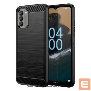Nugarėlės dėklai Hurtel  Carbon Case cover for Nokia G400 flexible silicone carbon cover black 