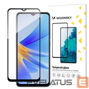 Apsauginiai stiklai Wozinsky  Wozinsky Full Glue Tempered Glass Tempered Glass For Oppo A17 9H Full Screen Cover With Black Frame 