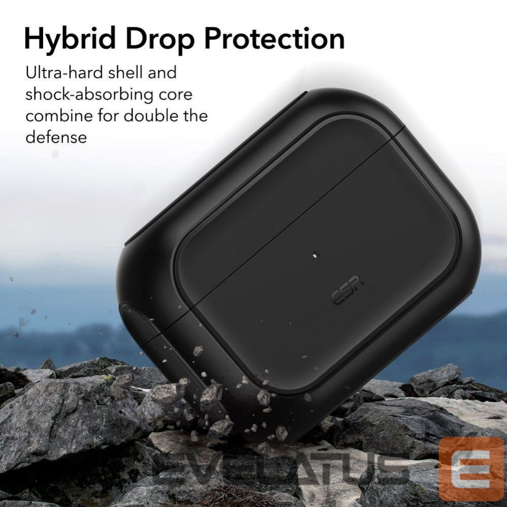 Nugarėlės dėklai ESR ESR Orbit Halolock with MagSafe for Apple AirPods Pro 1 / 2 - black