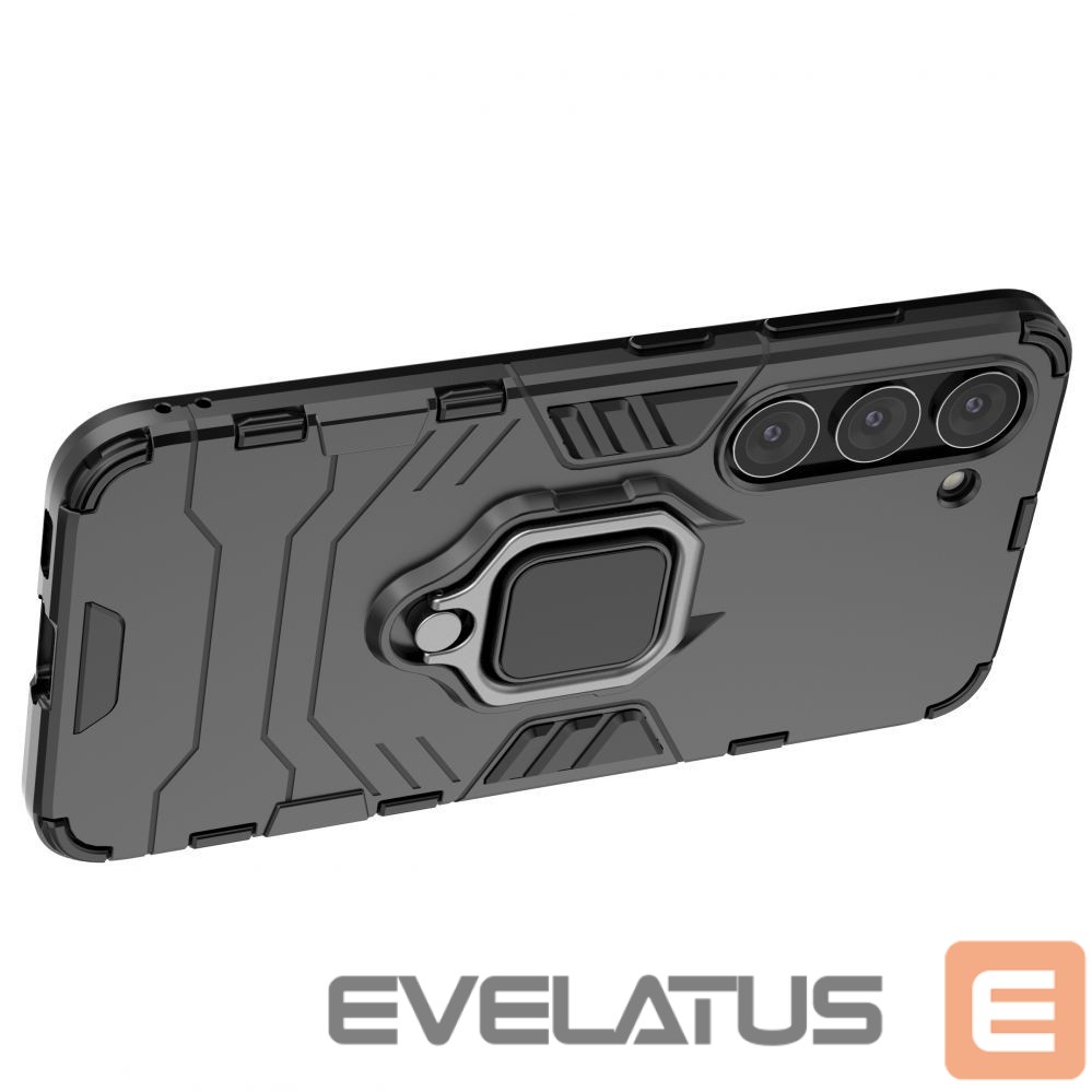 Nugarėlės dėklai Hurtel - Ring Armor case for Samsung Galaxy S23 armored cover magnetic holder ring black