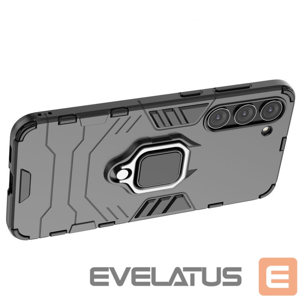 Nugarėlės dėklai Hurtel Ring Armor case for Samsung Galaxy S23+ armored cover magnetic holder ring black