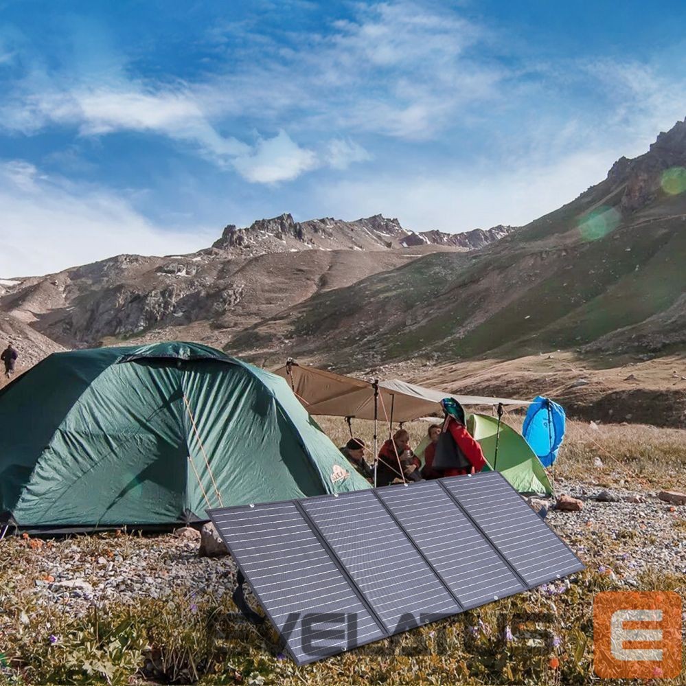 Adapteriai Choetech Choetech SC010 solar tourist charger, foldable, 160W - black