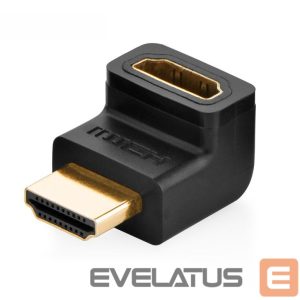 Kabelis Ugreen  HDMI (male) - HDMI (female) black adapter (HD112) Black