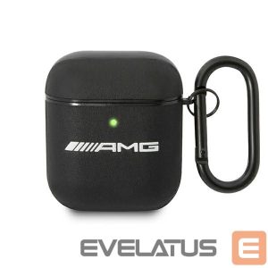 Nugarėlės dėklai Mercedes-Benz  AMG AMA2SLWK AirPods cover black/black Leather 