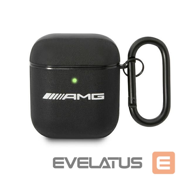 Nugarėlės dėklai Mercedes-Benz AMG AMA2SLWK AirPods cover black/black Leather
