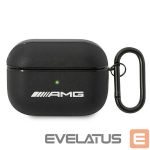 Nugarėlės dėklai Mercedes-Benz  AMG Leather Big Logo case for AirPods Pro - black 