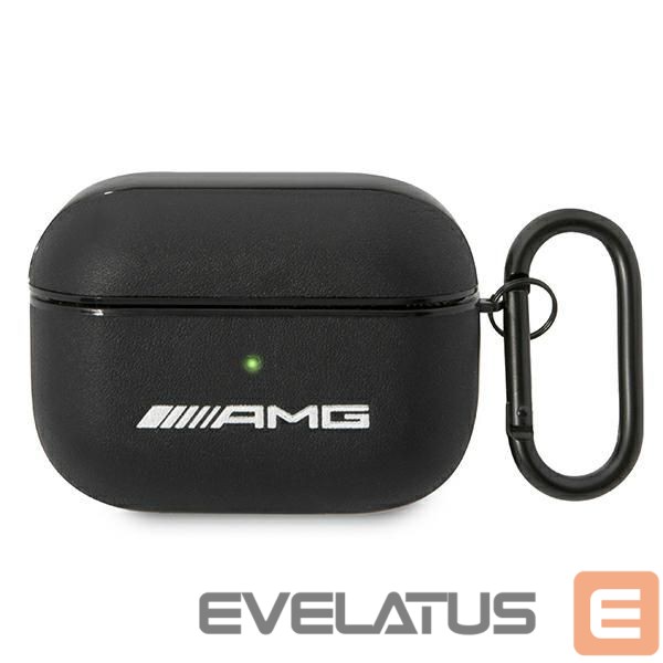 Nugarėlės dėklai Mercedes-Benz AMG Leather Big Logo case for AirPods Pro - black
