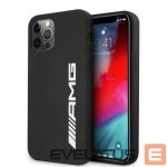 Nugarėlės dėklai Mercedes-Benz  AMG Silicone Big Logo case for iPhone 12 Pro Max - black 