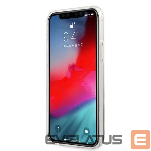 Nugarėlės dėklai Mercedes-Benz AMG Electroplate Vertical case for iPhone 12 / iPhone 12 Pro - transparent