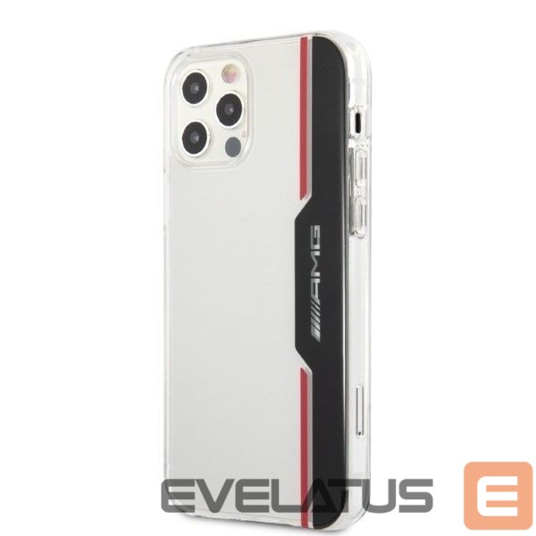 Nugarėlės dėklai Mercedes-Benz AMG Electroplate Vertical case for iPhone 12 / iPhone 12 Pro - transparent