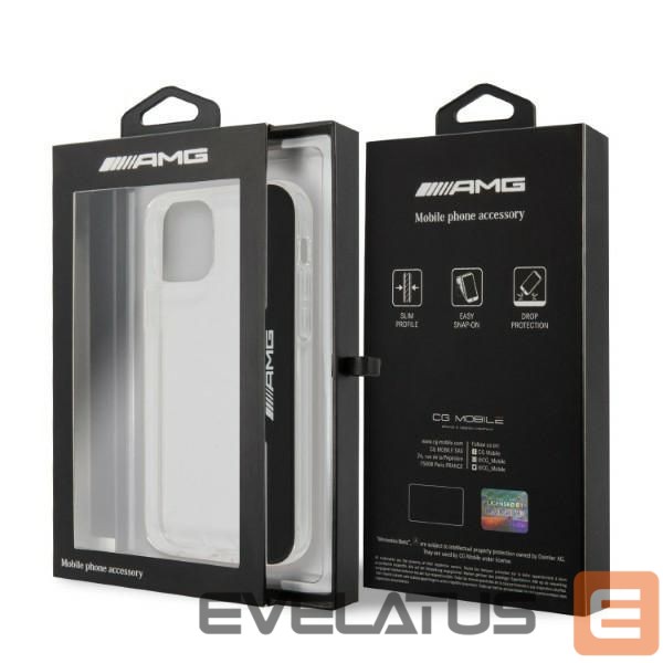Nugarėlės dėklai Mercedes-Benz AMG Electroplate Vertical case for iPhone 12 / iPhone 12 Pro - transparent