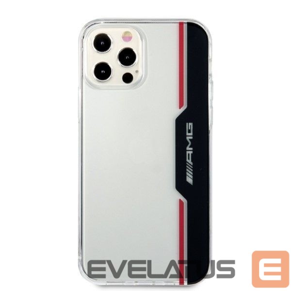 Nugarėlės dėklai Mercedes-Benz AMG Electroplate Vertical case for iPhone 12 / iPhone 12 Pro - transparent