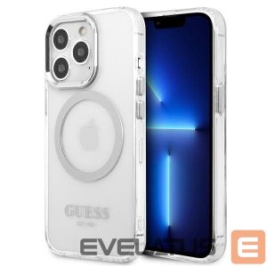 Nugarėlės dėklai Guess  Silver || Transparent 