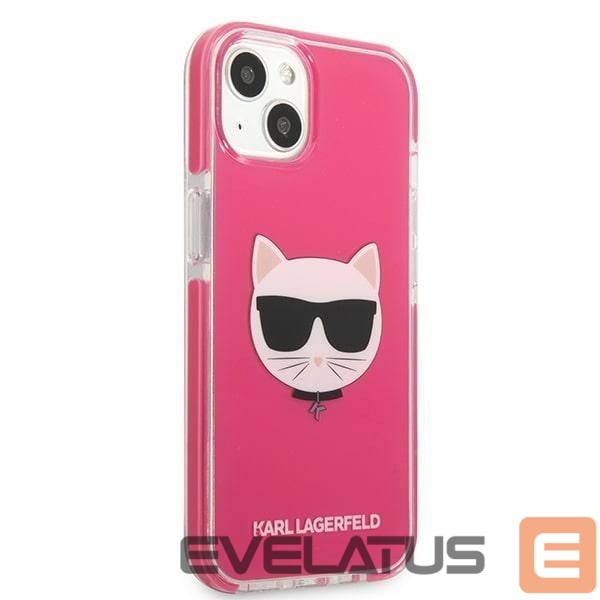 Nugarėlės dėklai Karl Lagerfeld Karl Lagerfeld Choupette Head case for iPhone 13 - fuchsia