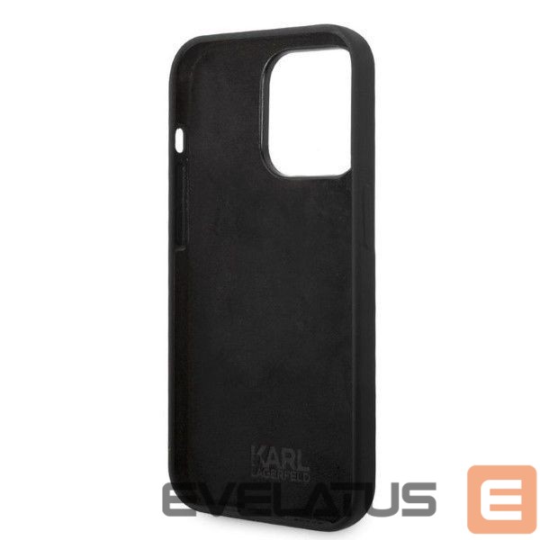 Nugarėlės dėklai Karl Lagerfeld Karl Lagerfeld Silicone Ikonik case for iPhone 14 Pro - black