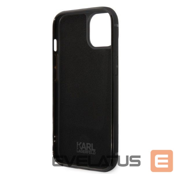 Nugarėlės dėklai Karl Lagerfeld Karl Lagerfeld Signature Logo Cardslot case for iPhone 14 Plus - black