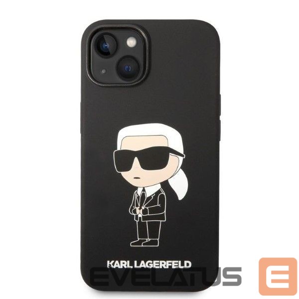 Nugarėlės dėklai Karl Lagerfeld Karl Lagerfeld Silicone Ikonik case for iPhone 14 Plus - black