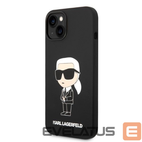 Nugarėlės dėklai Karl Lagerfeld Karl Lagerfeld Silicone Ikonik case for iPhone 14 Plus - black