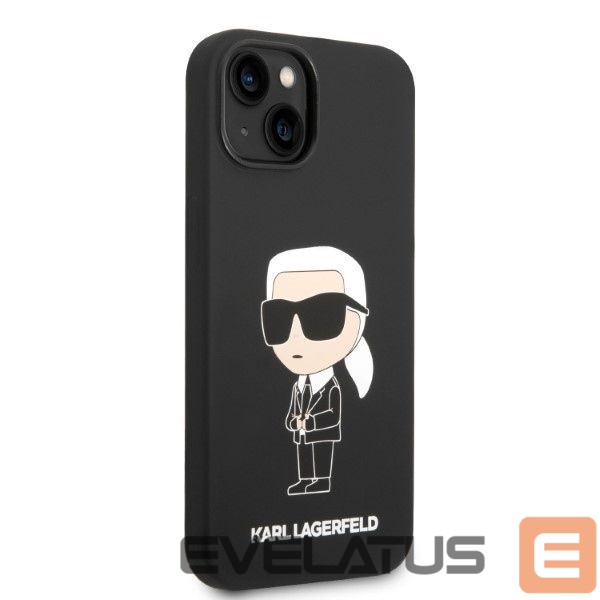Nugarėlės dėklai Karl Lagerfeld Karl Lagerfeld Silicone Ikonik case for iPhone 14 Plus - black