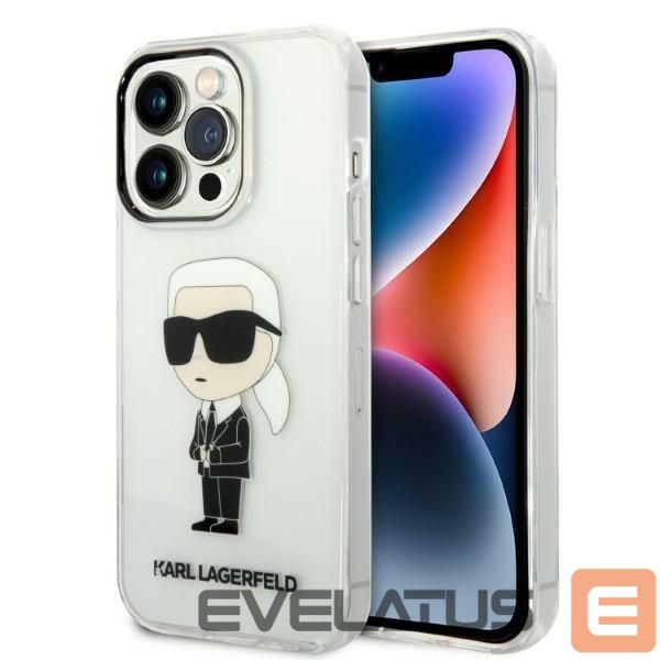 Nugarėlės dėklai Karl Lagerfeld Karl Lagerfeld Ikonik Karl case for iPhone 14 Pro Max - transparent