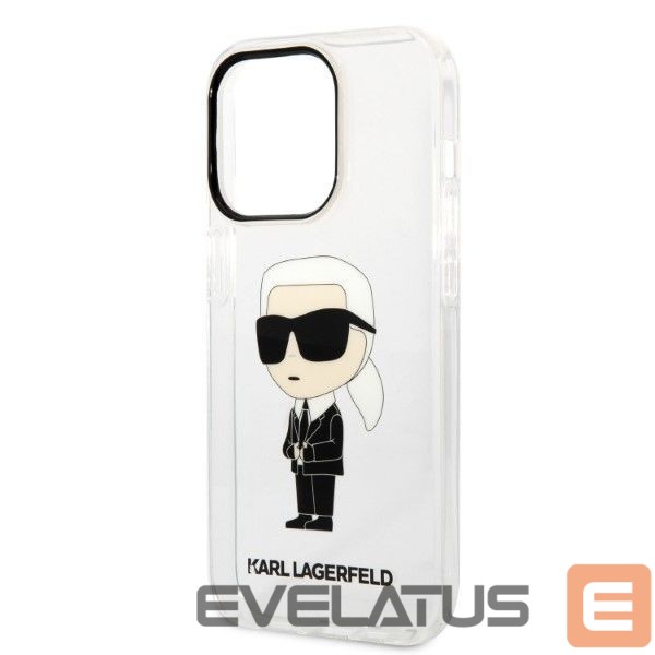 Nugarėlės dėklai Karl Lagerfeld Karl Lagerfeld Ikonik Karl case for iPhone 14 Pro Max - transparent