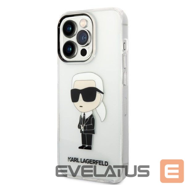 Nugarėlės dėklai Karl Lagerfeld Karl Lagerfeld Ikonik Karl case for iPhone 14 Pro Max - transparent