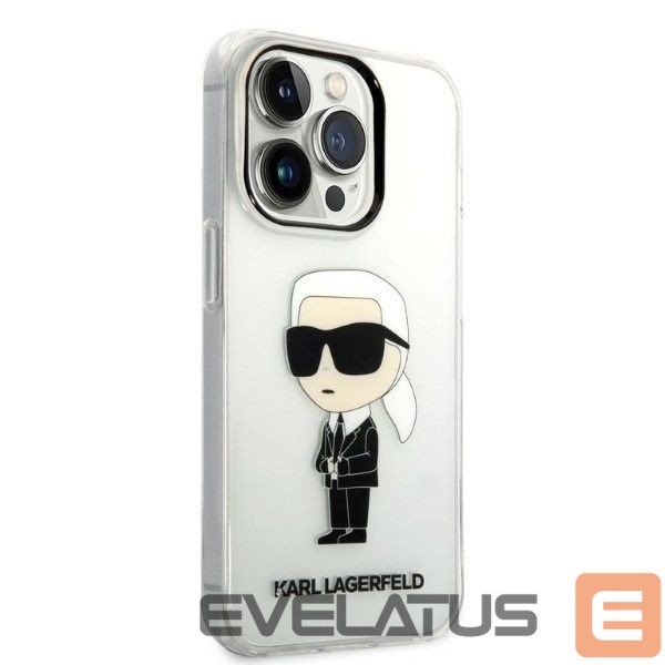 Nugarėlės dėklai Karl Lagerfeld Karl Lagerfeld Ikonik Karl case for iPhone 14 Pro Max - transparent