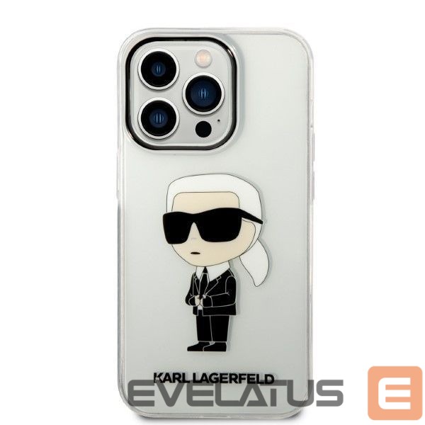Nugarėlės dėklai Karl Lagerfeld Karl Lagerfeld Ikonik Karl case for iPhone 14 Pro Max - transparent