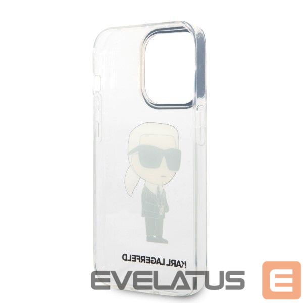Nugarėlės dėklai Karl Lagerfeld Karl Lagerfeld Ikonik Karl case for iPhone 14 Pro Max - transparent