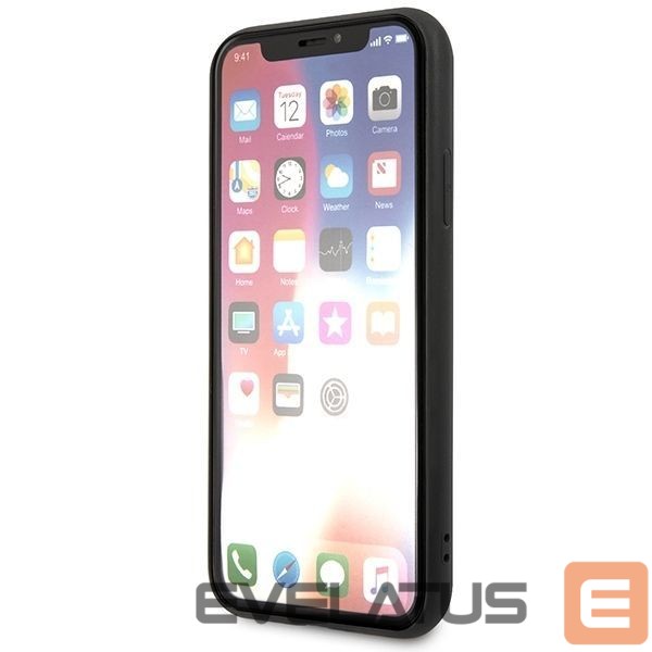 Nugarėlės dėklai Karl Lagerfeld Karl Lagerfeld Saffiano Karl&Choupette Head case for iPhone X/XS - black