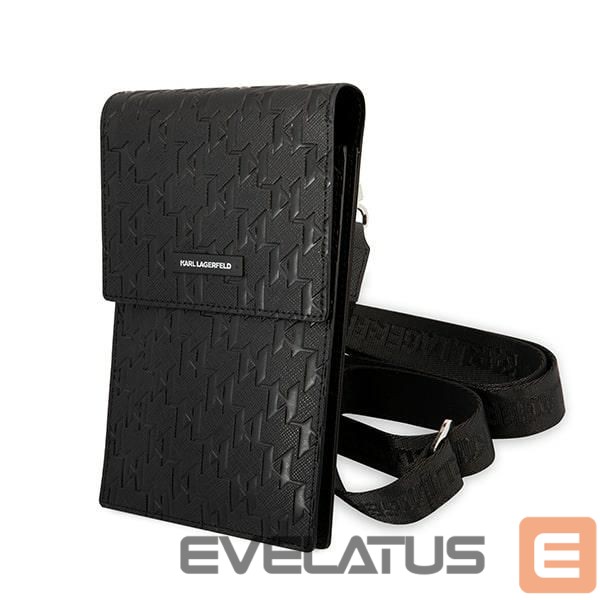 Kitas telefono priedas Karl Lagerfeld Karl Lagerfeld Handbag KLWBSAMSMK black/black Monogram Plate
