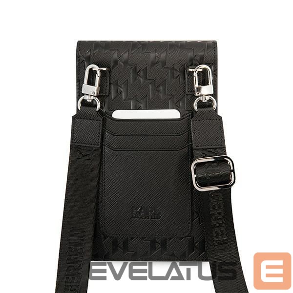Kitas telefono priedas Karl Lagerfeld Karl Lagerfeld Handbag KLWBSAMSMK black/black Monogram Plate