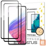 Apsauginiai stiklai Wozinsky  Wozinsky 2x Full Glue Tempered Glass Samsung Galaxy A54 5G 9H Full Screen Tempered Glass with Black Frame 