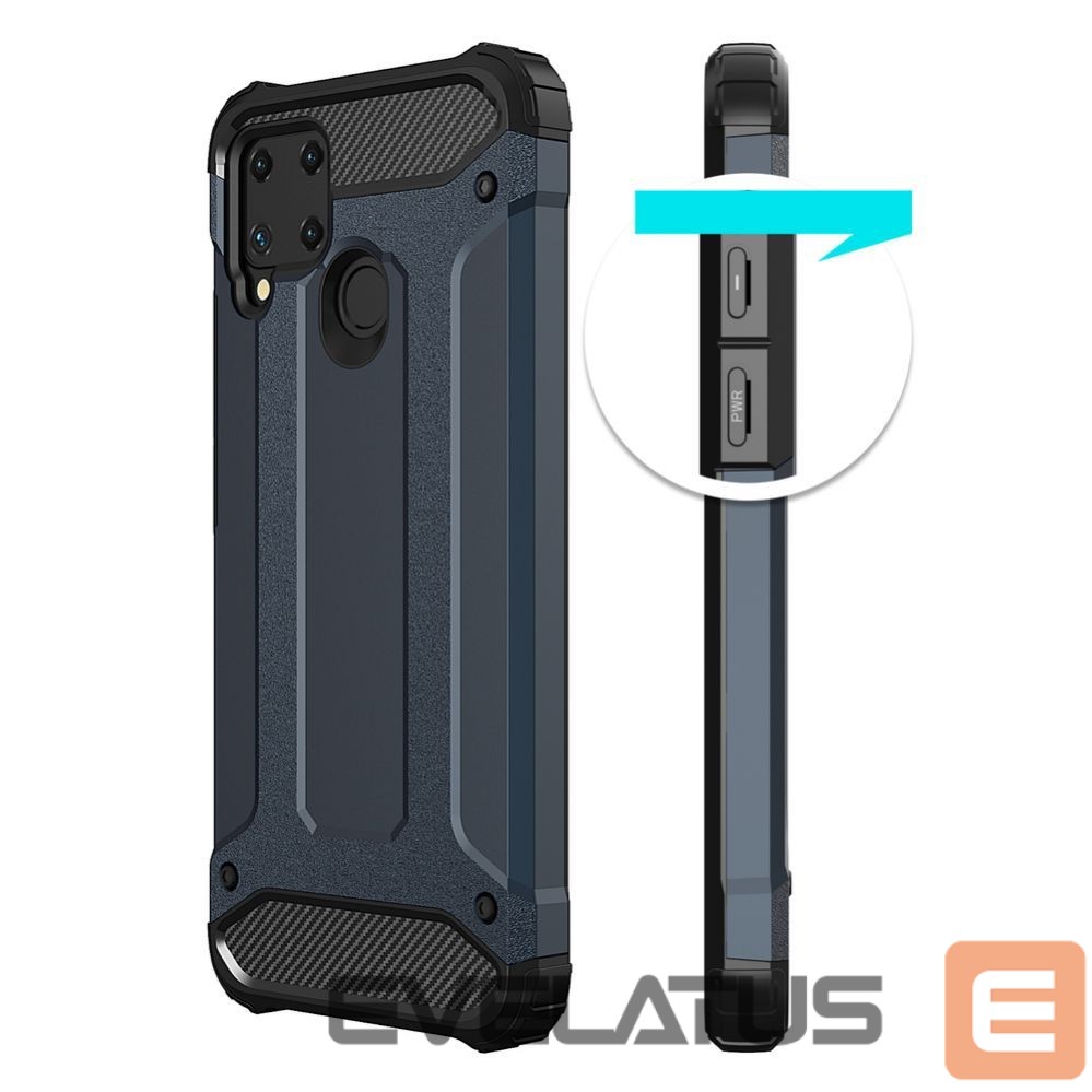 Nugarėlės dėklai Hurtel Hybrid Armor case for Realme 10 5G / Realme 9i 5G armored hybrid case black