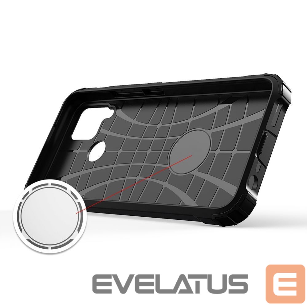 Nugarėlės dėklai Hurtel Hybrid Armor case for Realme 10 5G / Realme 9i 5G armored hybrid case black
