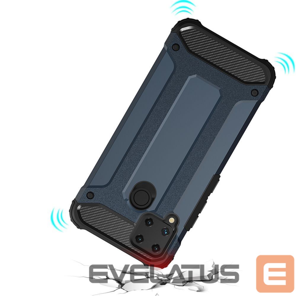 Nugarėlės dėklai Hurtel Hybrid Armor case for Realme 10 5G / Realme 9i 5G armored hybrid case black