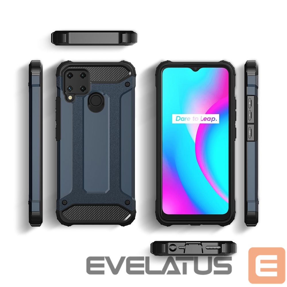 Nugarėlės dėklai Hurtel Hybrid Armor case for Realme 10 5G / Realme 9i 5G armored hybrid case black