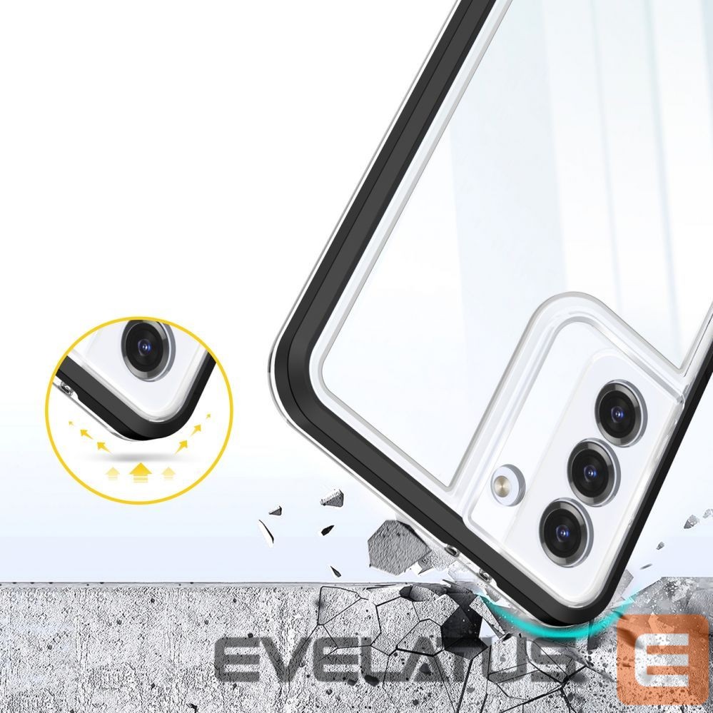 Nugarėlės dėklai Hurtel Black || Transparent