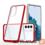 Nugarėlės dėklai Hurtel  Red || Transparent 