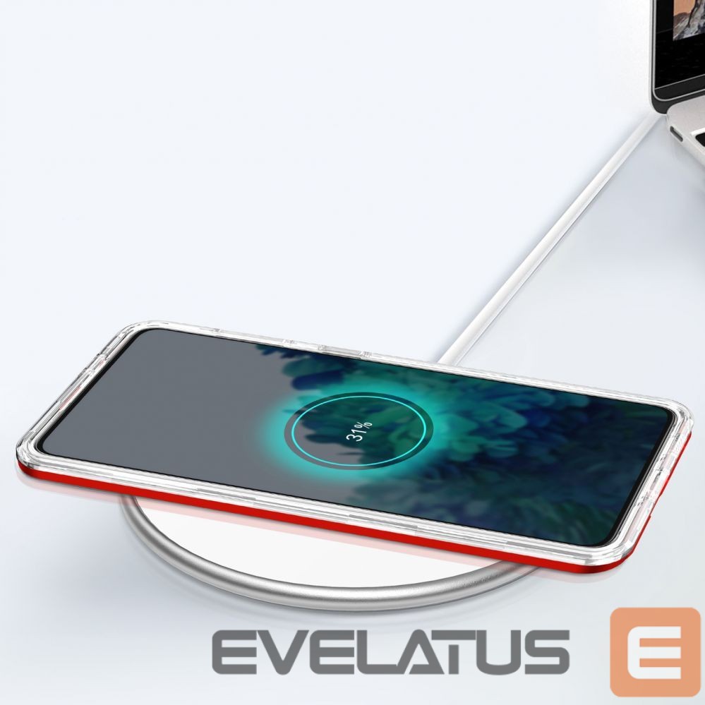 Nugarėlės dėklai Hurtel Red || Transparent