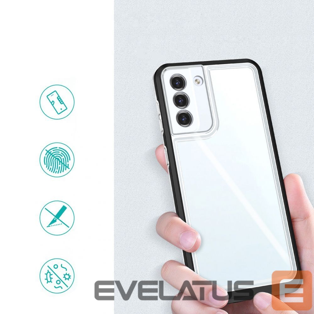 Nugarėlės dėklai Hurtel Black || Transparent