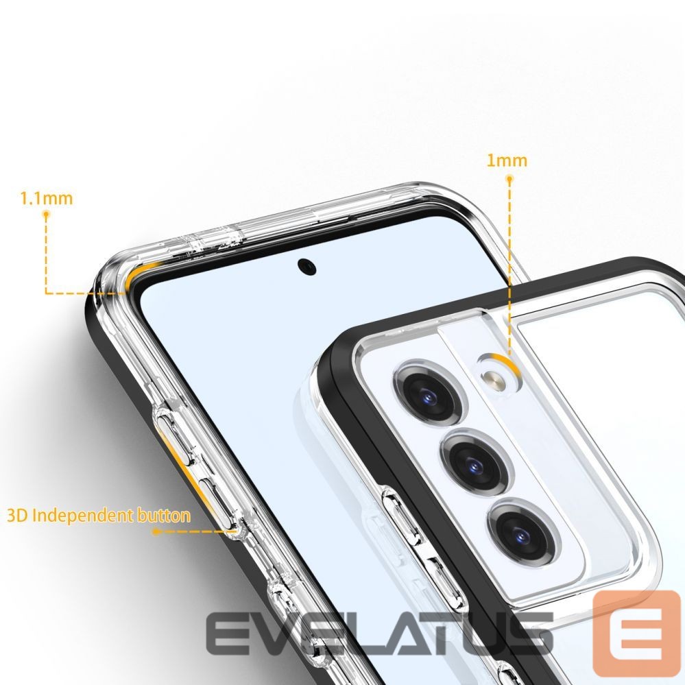 Nugarėlės dėklai Hurtel Black || Transparent