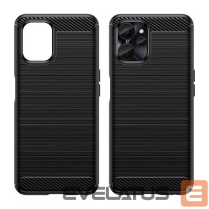 Nugarėlės dėklai Hurtel  Carbon Case for Realme 10 5G / Realme 9i 5G Flexible Silicone Carbon Cover Black 