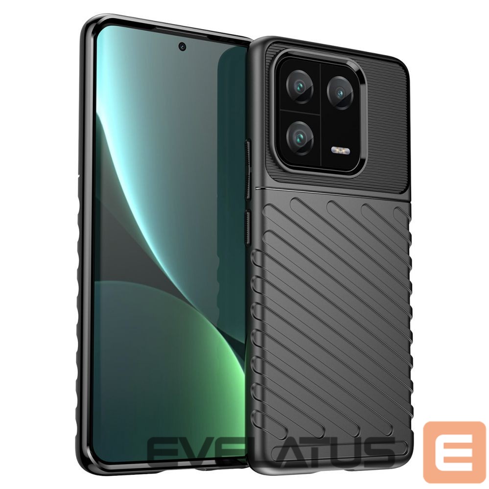 Nugarėlės dėklai Hurtel Thunder Case case for Xiaomi 13 Pro silicone armor case black