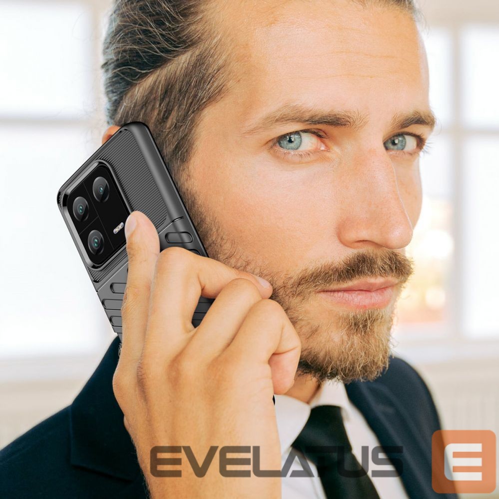 Nugarėlės dėklai Hurtel Thunder Case case for Xiaomi 13 Pro silicone armor case black