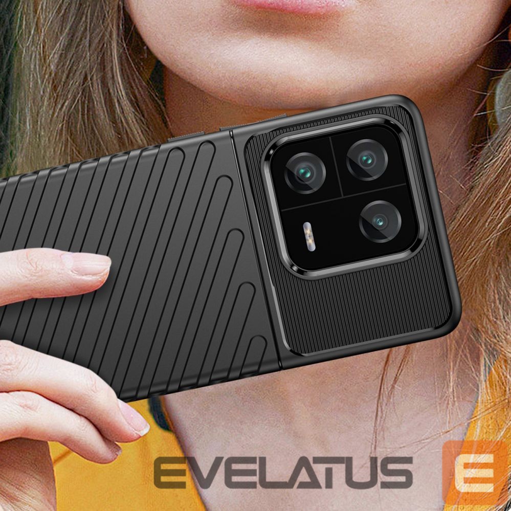 Nugarėlės dėklai Hurtel Thunder Case case for Xiaomi 13 Pro silicone armor case black
