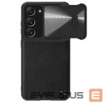 Nugarėlės dėklai Nillkin  Nillkin CamShield Leather S Case for Samsung Galaxy S23+ cover with camera cover black