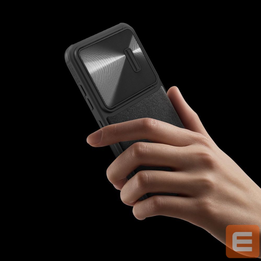 Nugarėlės dėklai Nillkin Nillkin CamShield Leather S Case for Samsung Galaxy S23+ cover with camera cover black