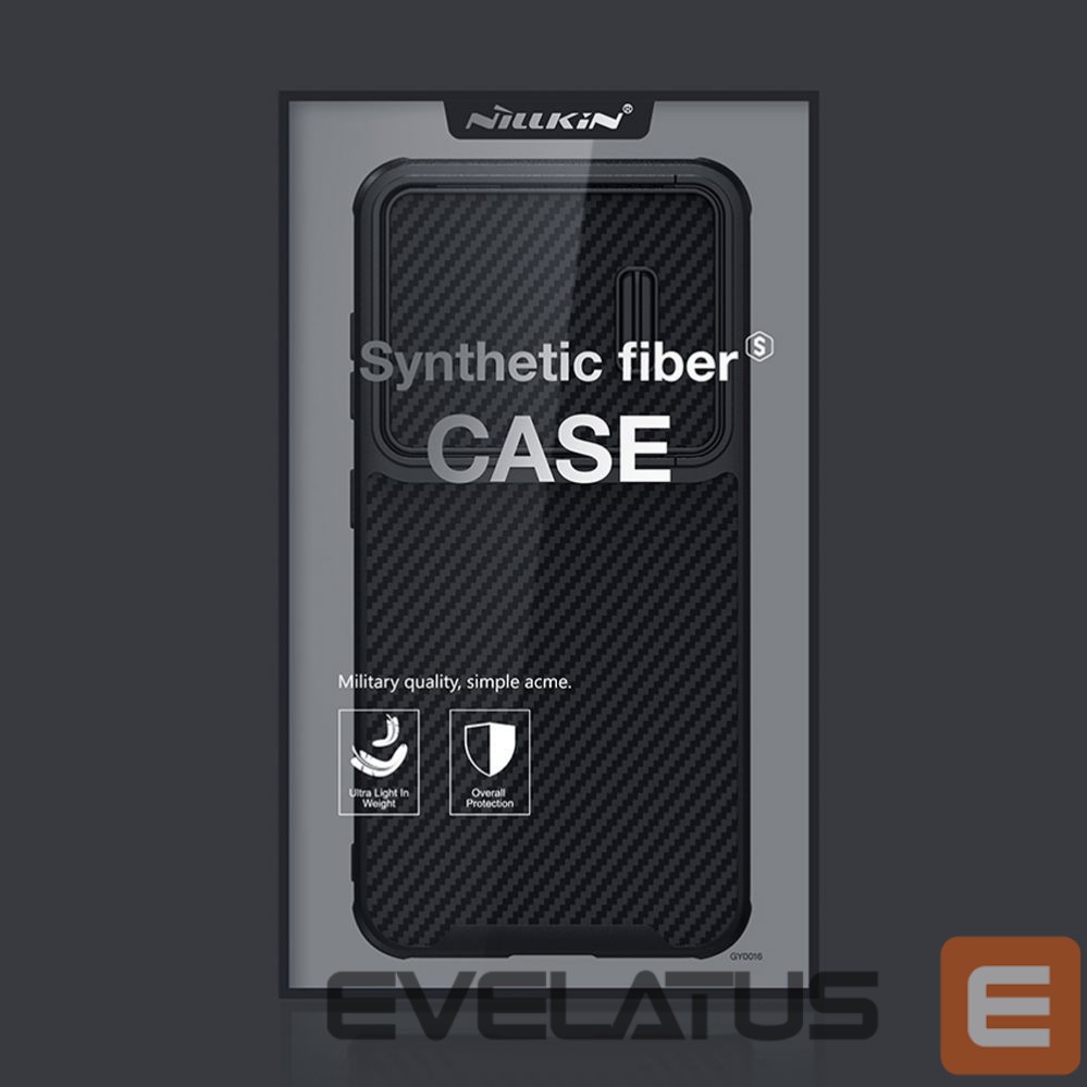 Nugarėlės dėklai Nillkin Nillkin Synthetic Fiber S Case for Samsung Galaxy S23, camera cover, black