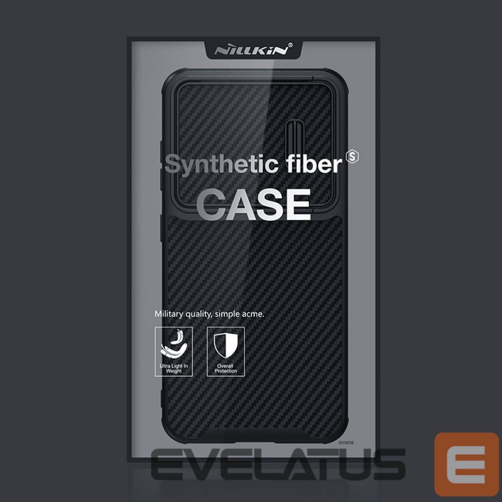 Nugarėlės dėklai Nillkin Nillkin Synthetic Fiber S Case for Samsung Galaxy S23+, camera cover, black